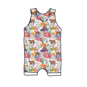 Bear Shrooms Short Romper