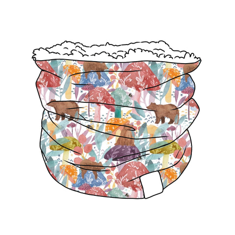 Bear Shrooms Snood