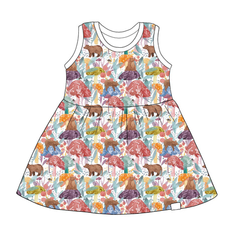 Bear Shrooms Summer Dress
