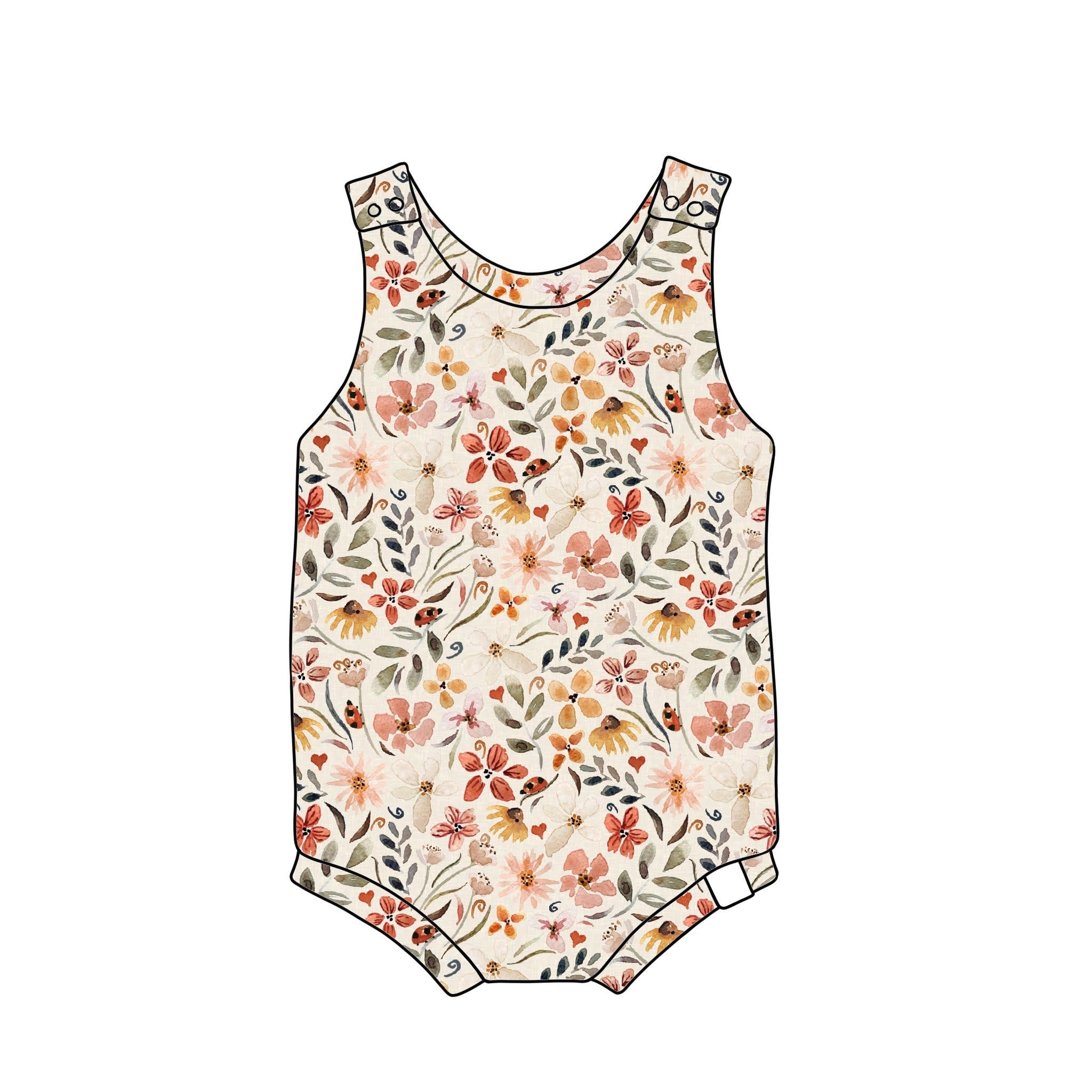 English Meadow Bubble Romper