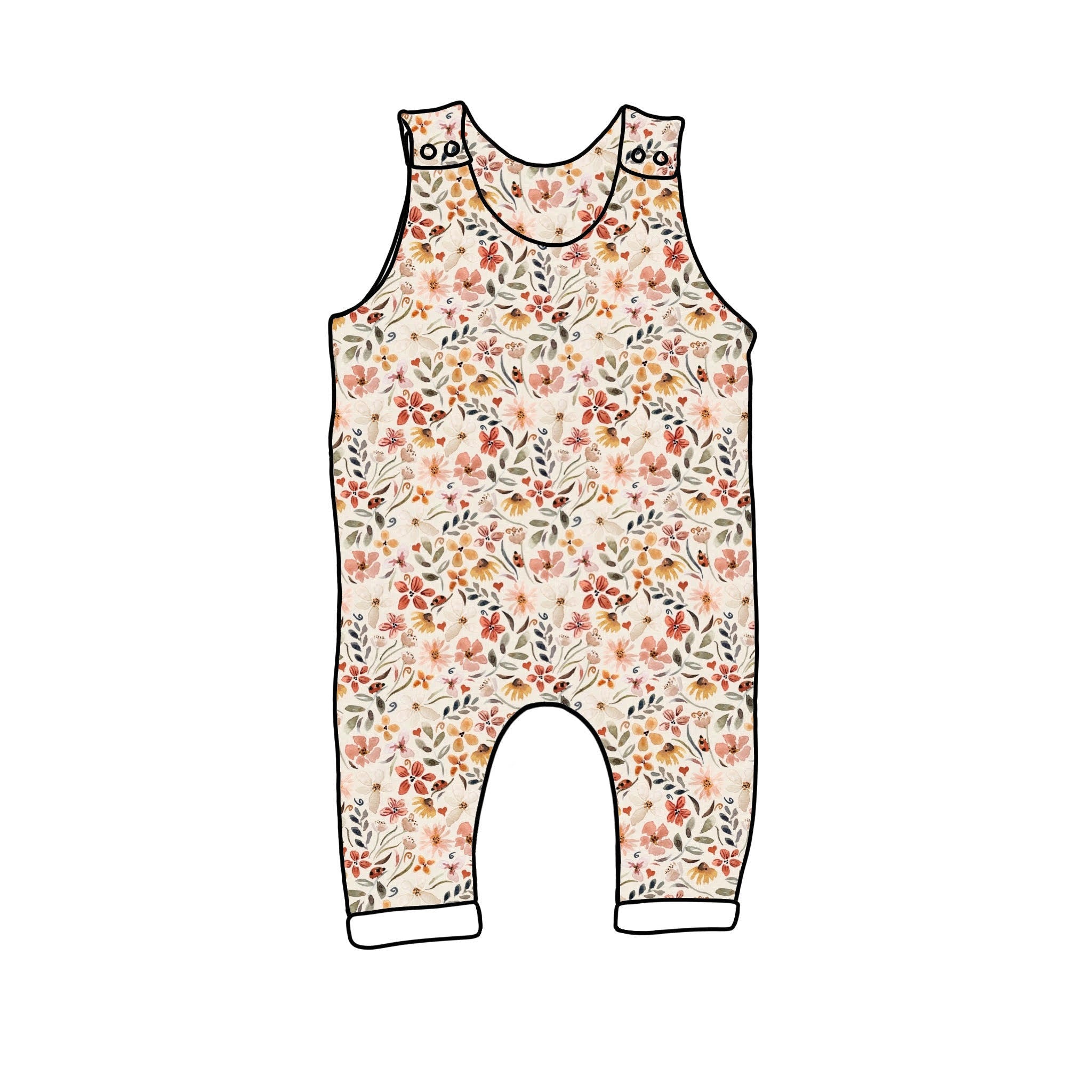 English Meadow Cropped Romper