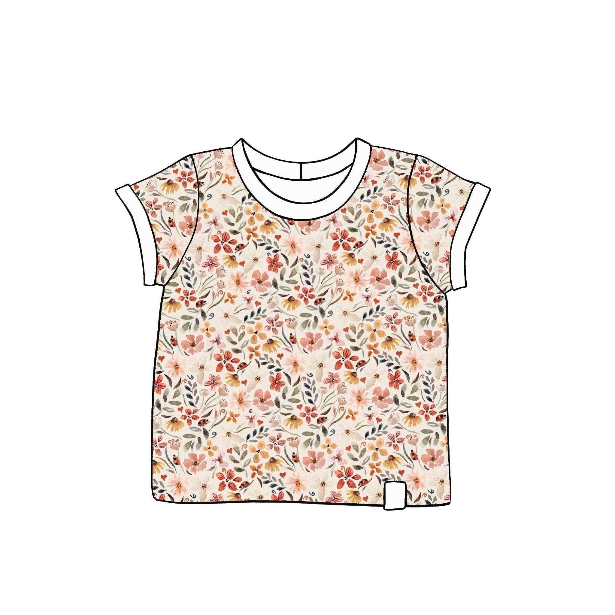 English Meadow Rolled-Sleeve T-Shirt