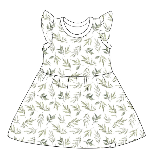 Green Leaves Summer Dress