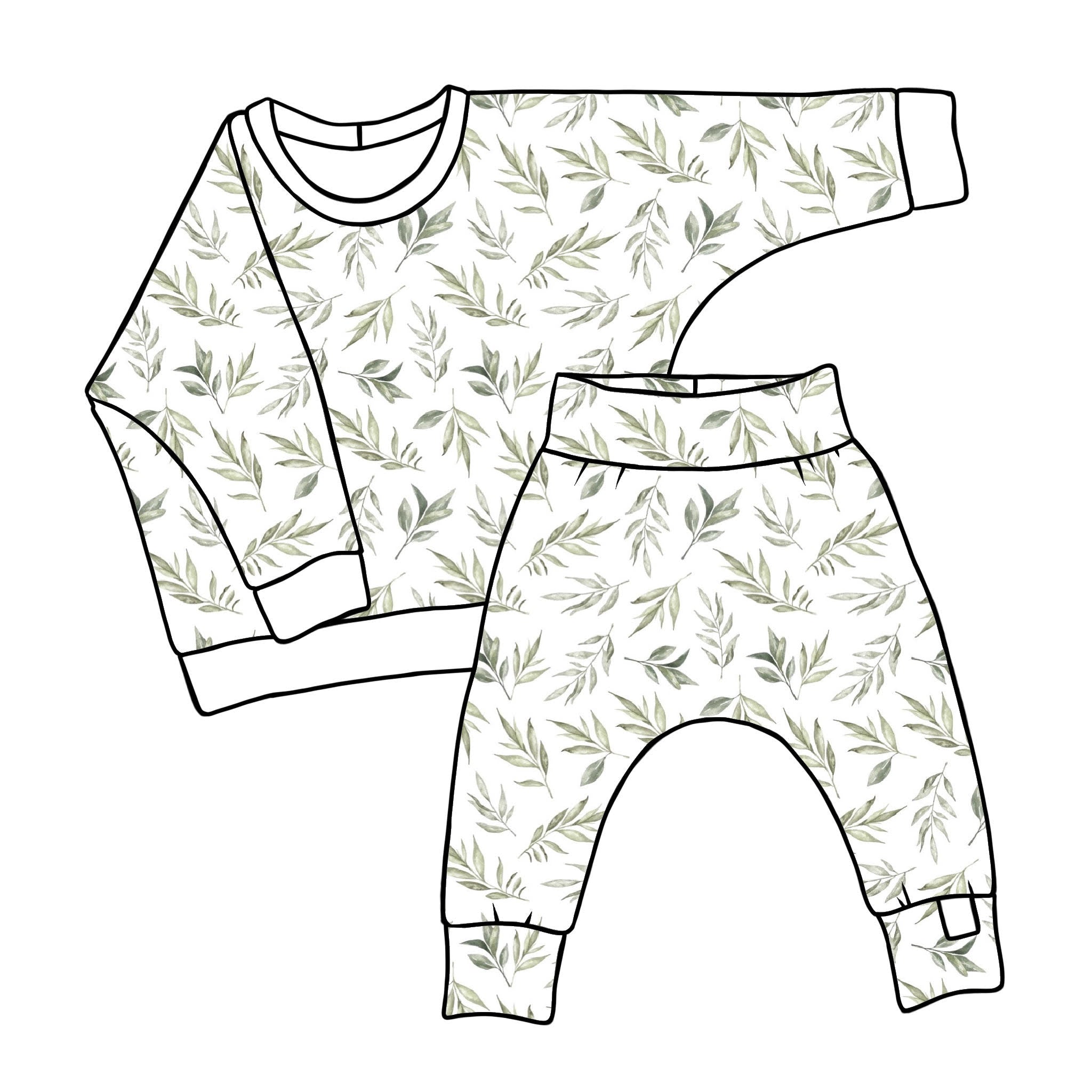 Green Leaves Lounge Set