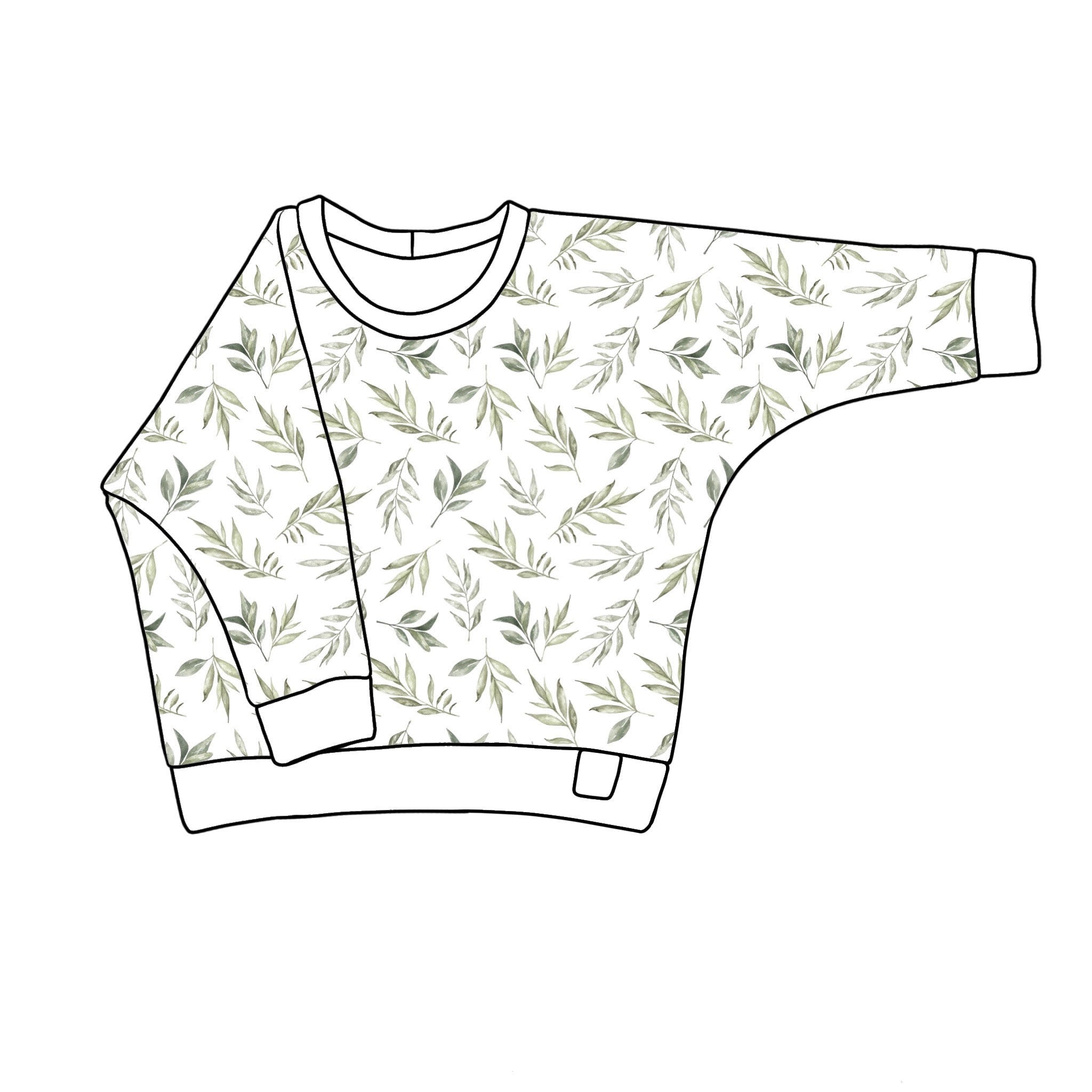 Green Leaves Lounge Top