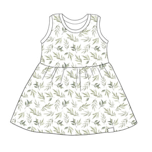 Green Leaves Summer Dress