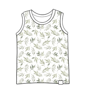 Green Leaves Vest Top