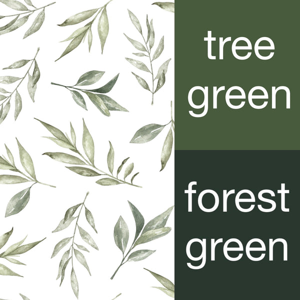 Green Leaves Long-Sleeved Top