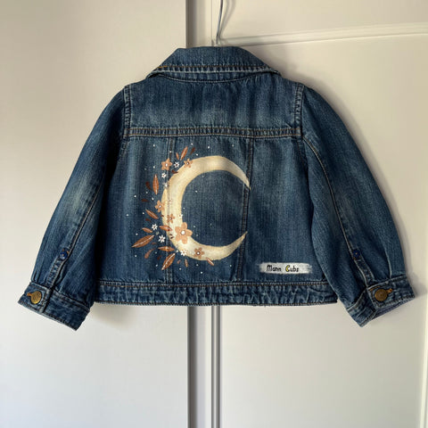 12-18m Denim Jacket (Floral Moon)