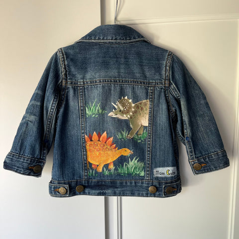 12-18m Denim Jacket (Dinosaurs)