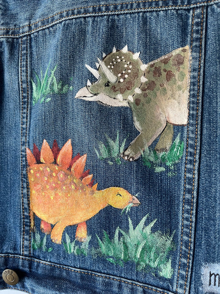 12-18m Denim Jacket (Dinosaurs)