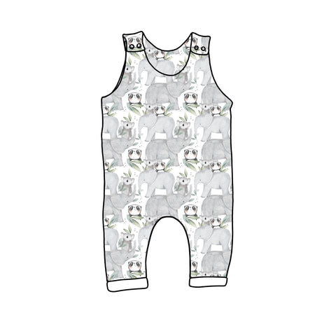 Panda Pals Cropped Romper