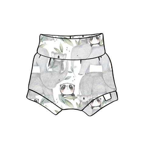 Panda Pals Cuffed Shorts