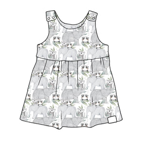 Panda Pals Pinafore Dress