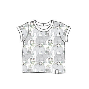 Panda Pals Rolled-Sleeve T-Shirt