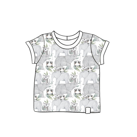 Panda Pals Rolled-Sleeve T-Shirt