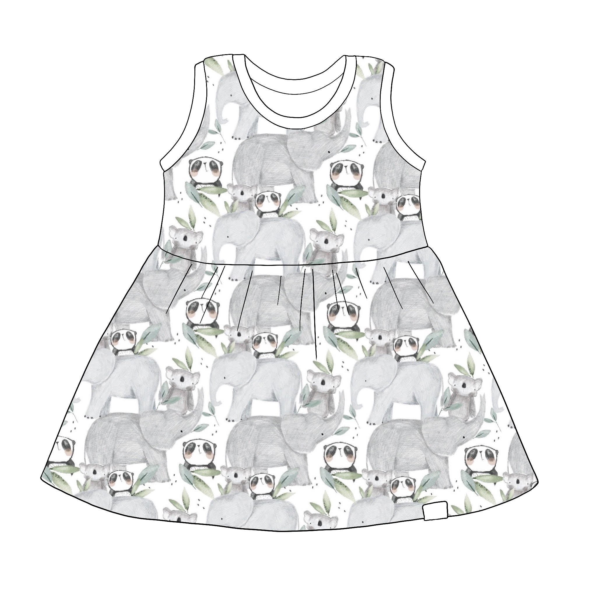 Panda Pals Summer Dress