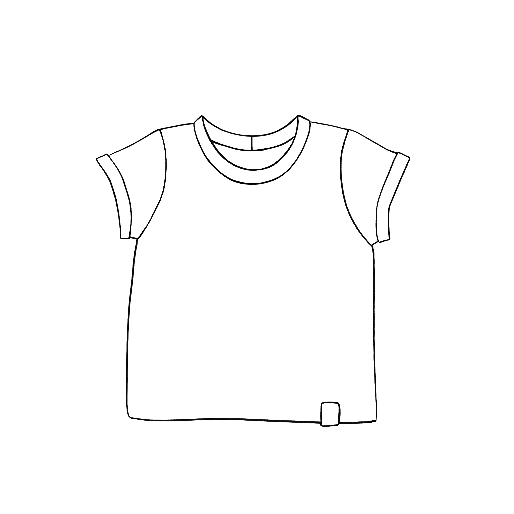 Let's Pretend Rolled-Sleeve T-Shirt