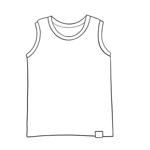 Inky Mountains Vest Top