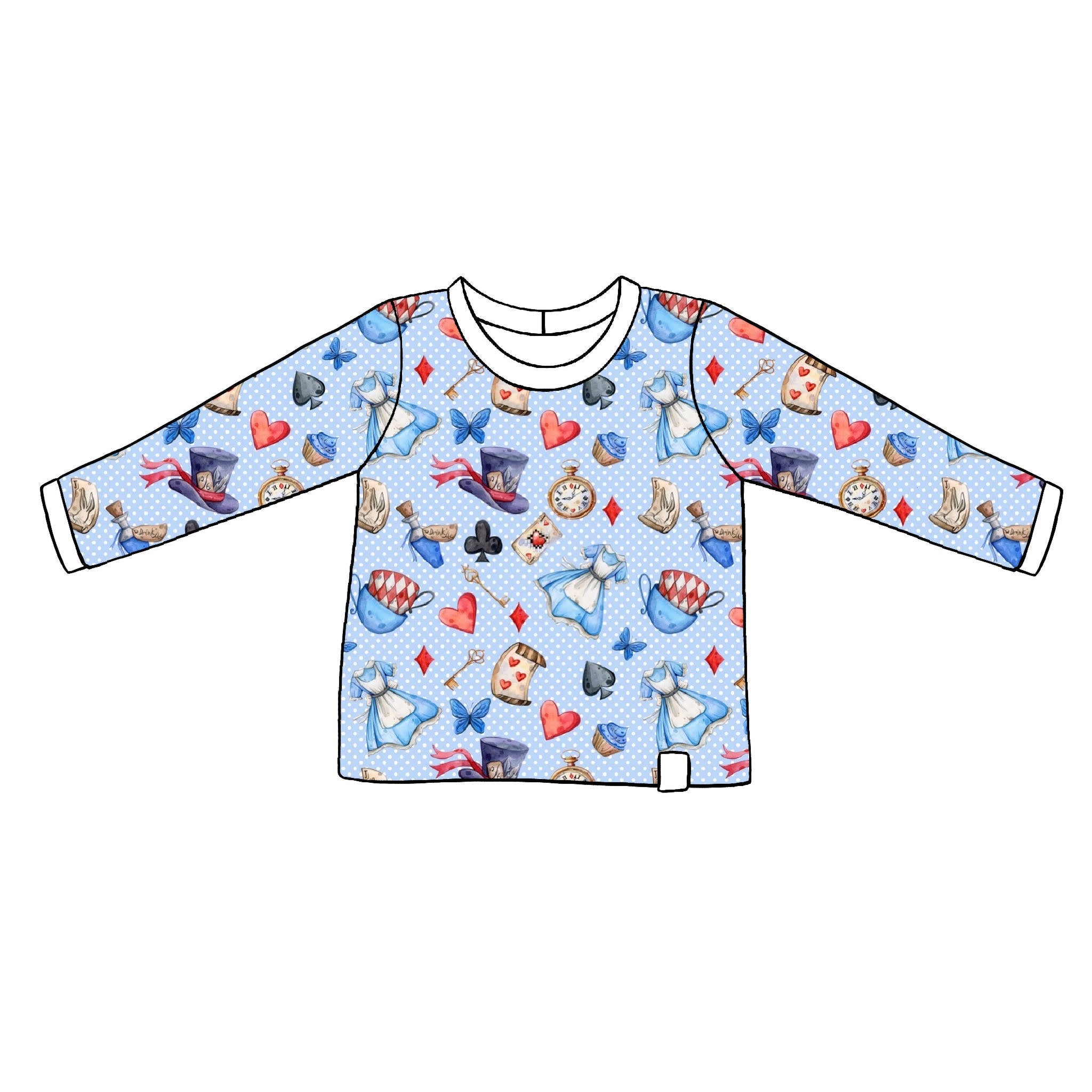 Wonderland Long-Sleeved Top