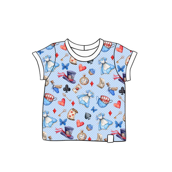 Wonderland Rolled-Sleeve T-Shirt