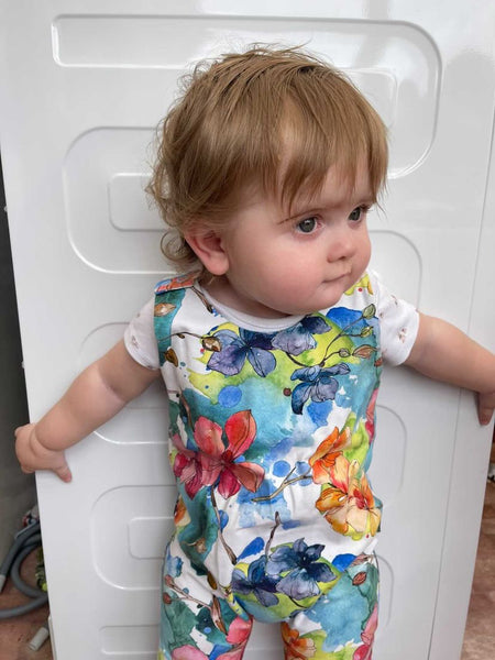 Watercolour Orchid Romper