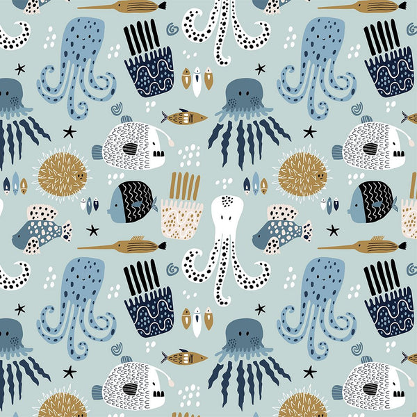 Deep Blue Sea Pinafore Dress