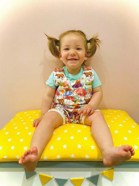 Bear Shrooms Short Romper