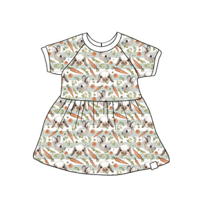 Fluffle Gathered Raglan Dress