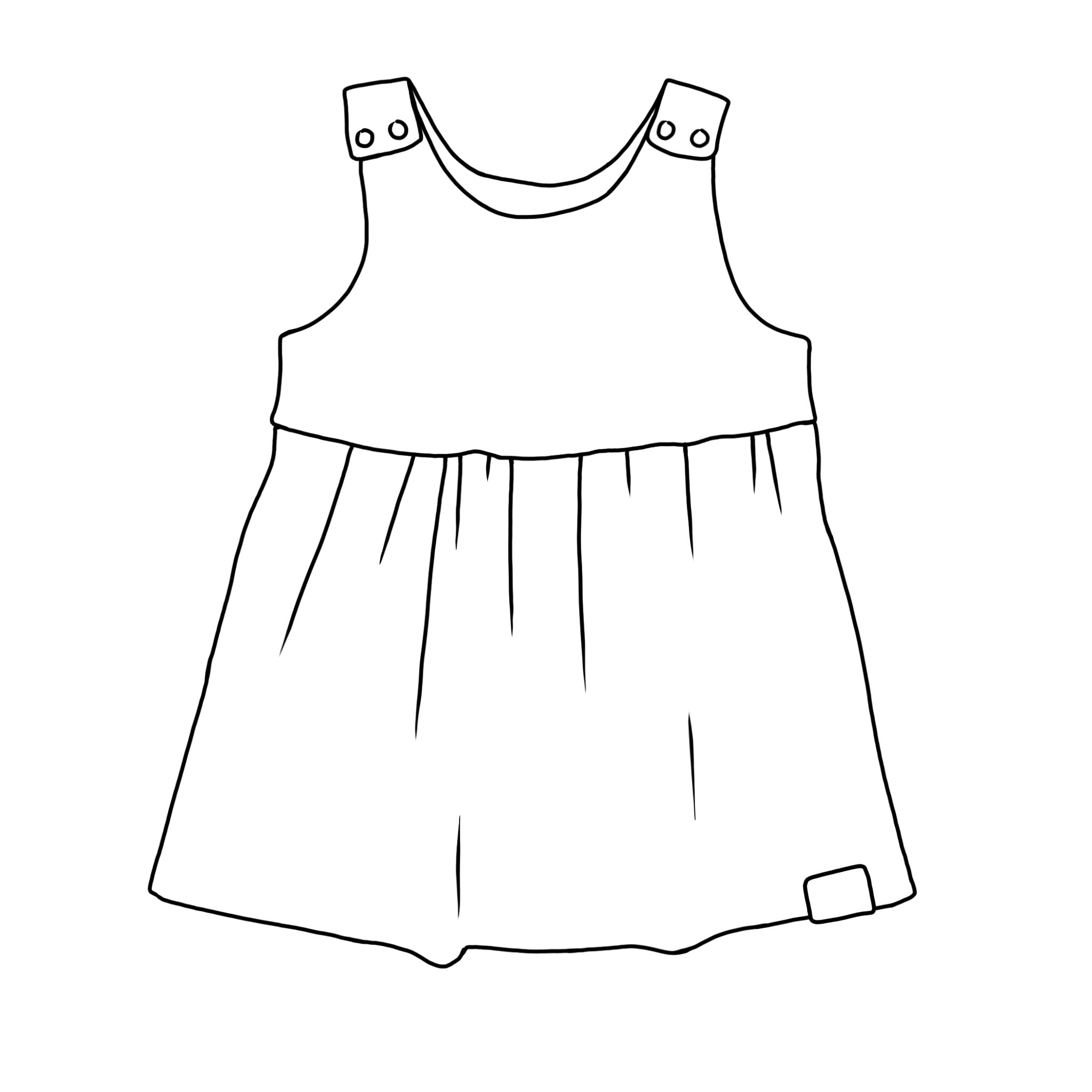 Deep Blue Sea Pinafore Dress
