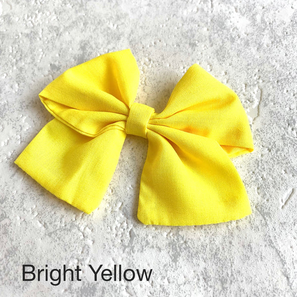 Block Colour Hair Bows