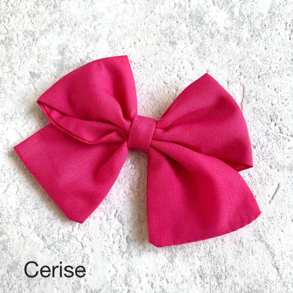 Block Colour Hair Bows