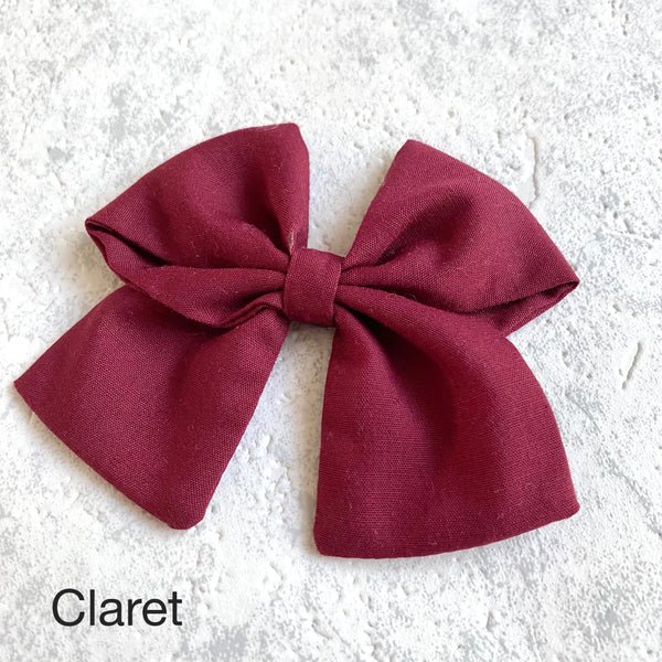 Block Colour Hair Bows