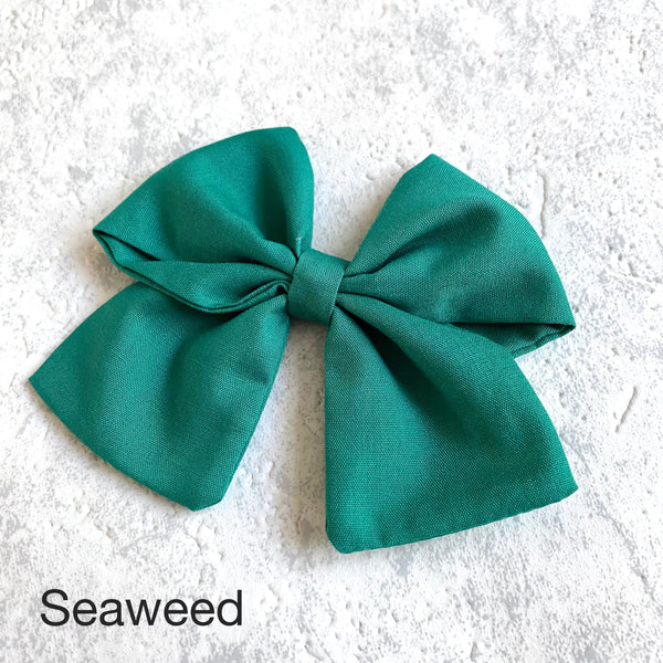 Block Colour Hair Bows