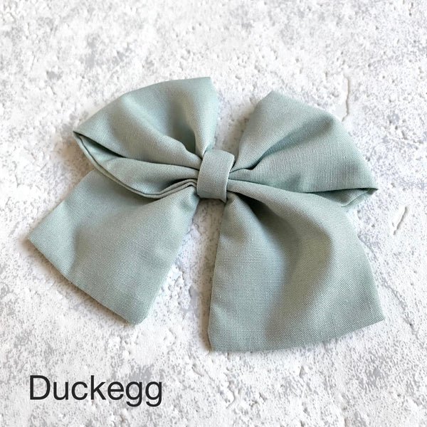 Block Colour Hair Bows