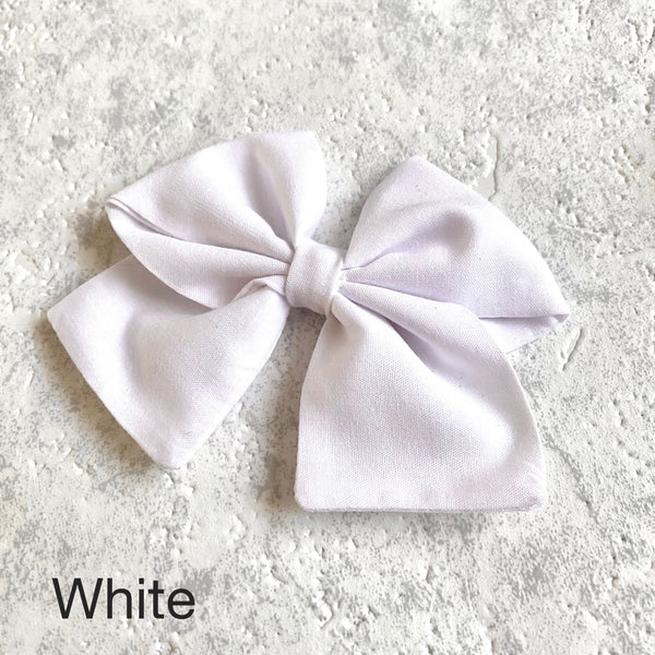 Block Colour Hair Bows
