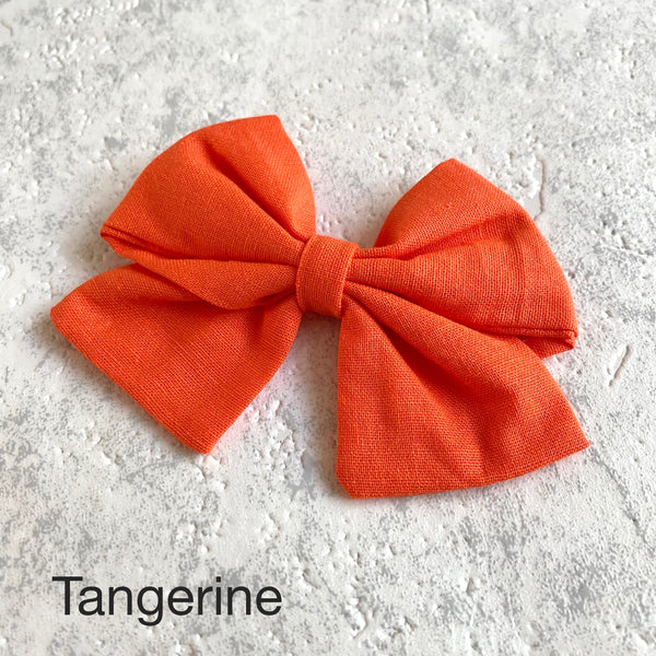 Block Colour Hair Bows