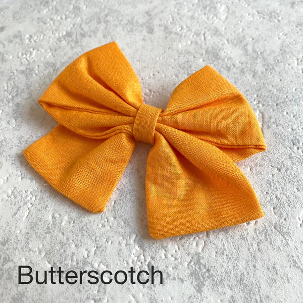 Block Colour Hair Bows