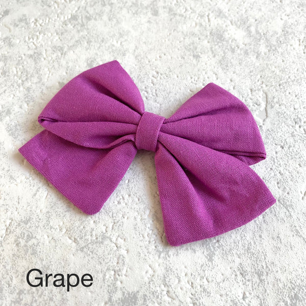 Block Colour Hair Bows